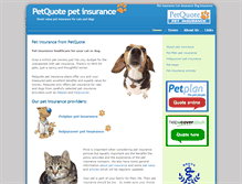 Tablet Screenshot of petquote.co.uk